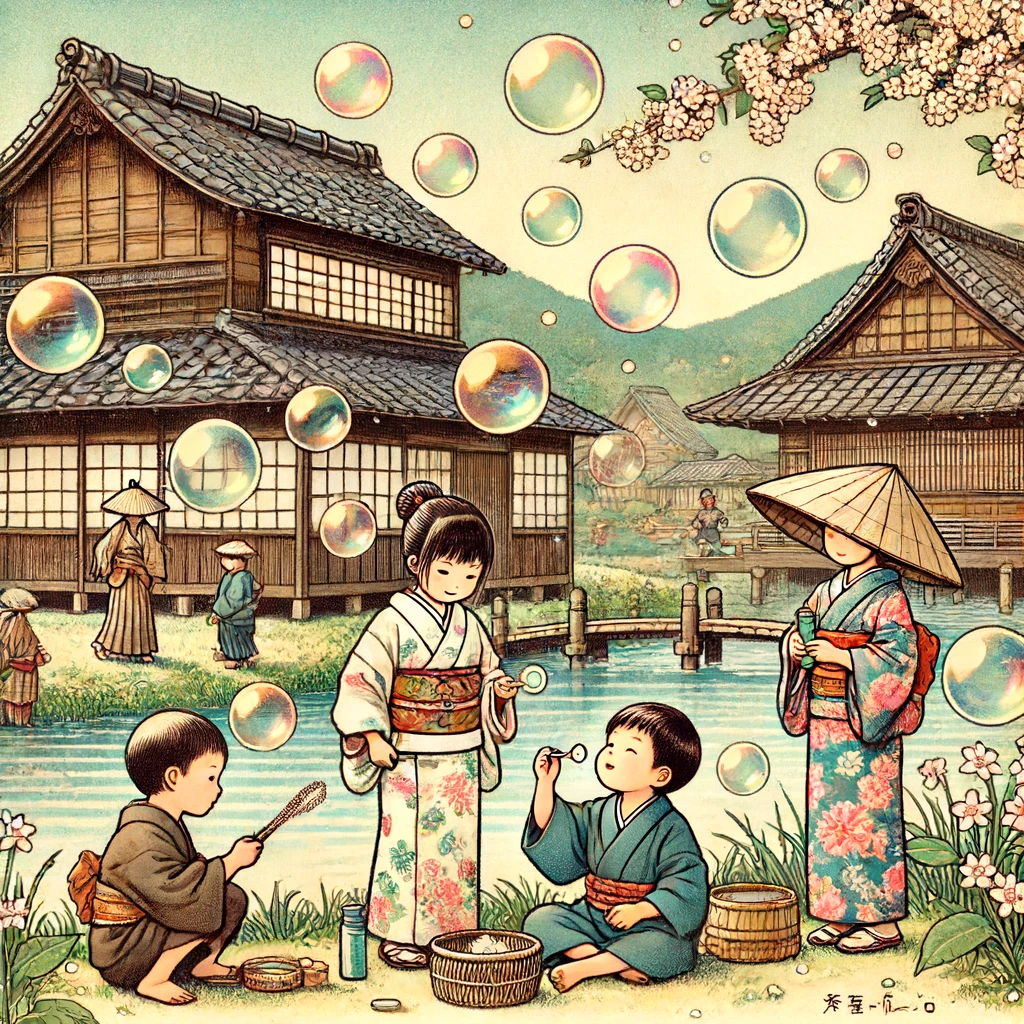 シャボン玉遊び