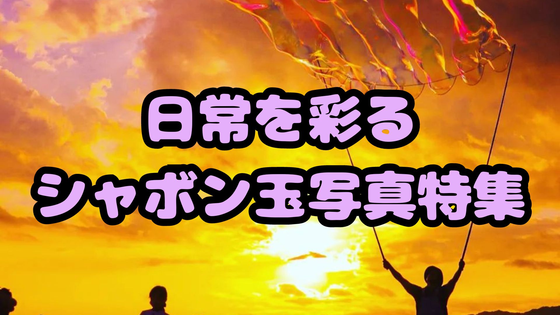 シャボン玉写真