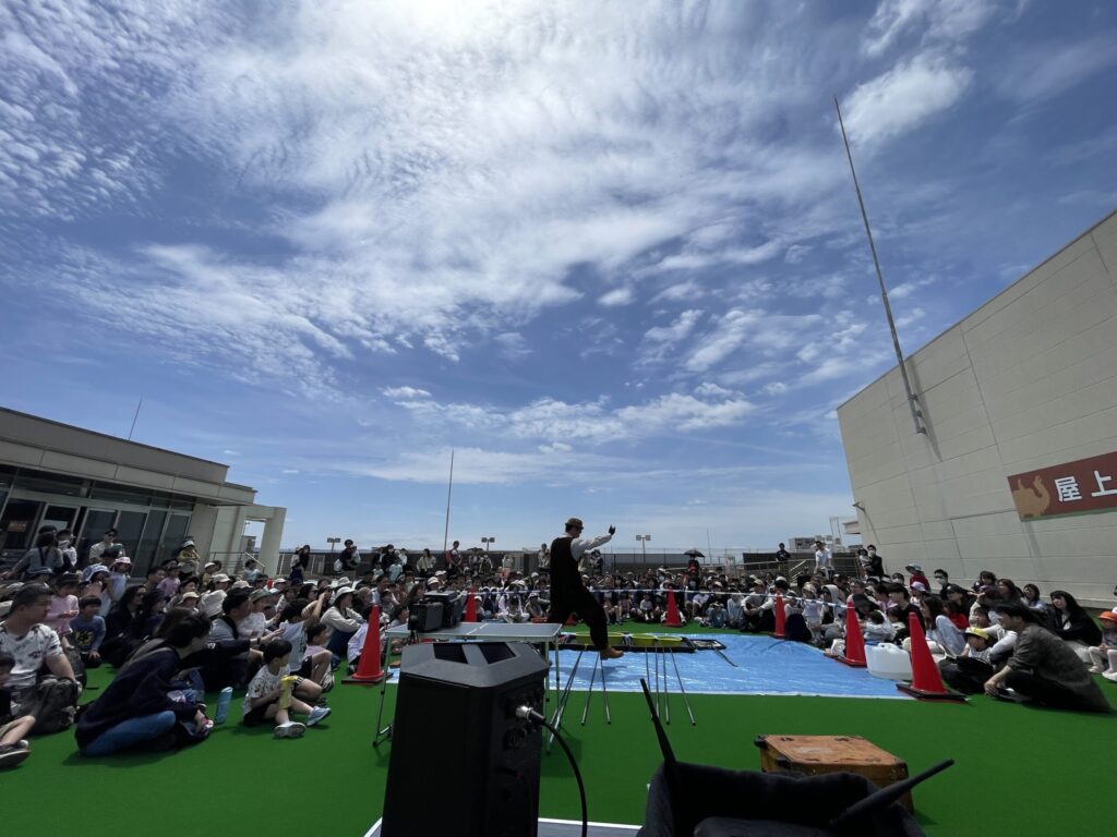沢山のお客様に見てもらえたシャボン玉
